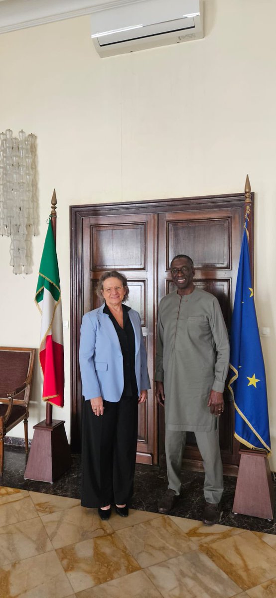 Bienvenue au pays de la Teranga to H.E Caterina Bertolini, Ambassador of Italy 🇮🇹to Senegal🇸🇳 @unis_sahel and @ItalyinSenegal continue their close cooperation and will further strengthen their engagement, for the development of #Sahel #UNISS 🤝🇮🇹Together for a #ThrivingSahel