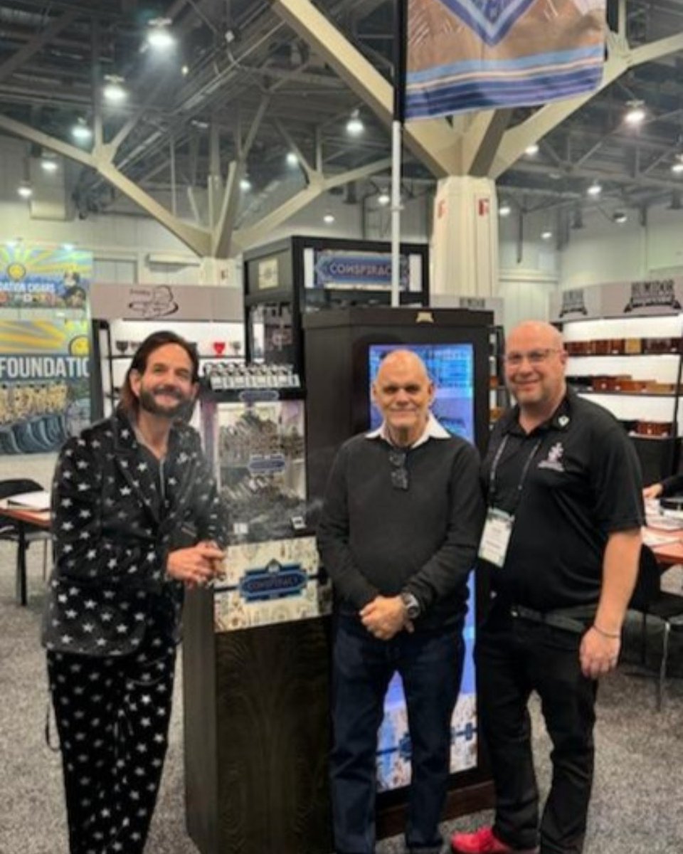 QITradingCo's tweet image. Ernesto Perez-Carrillo, Alex Goldman, and Mike Giannini - Conspirators at PCA 2024! #cigars #cigaraficionado #PCA2024 #ConspiracyCigars #cigarlover #cigarlifestyle #EPCarrillo