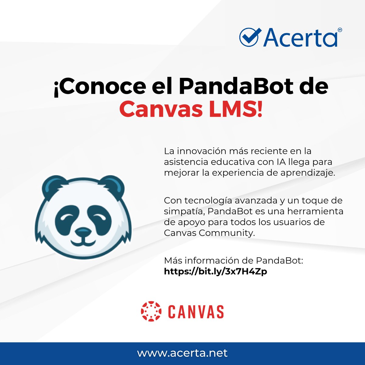 🐼 ¡Conoce a PandaBot, una de las últimas innovaciones en @Canvas_by_Inst!

🔅 #PandaBot está aquí para hacer tu experiencia de navegación en #CanvasCommunity más eficiente e interactiva.

💻 ¡Descúbrelo! bit.ly/3x7H4Zp

#CanvasLMS #EducaciónDigital #Instructure #Canvas