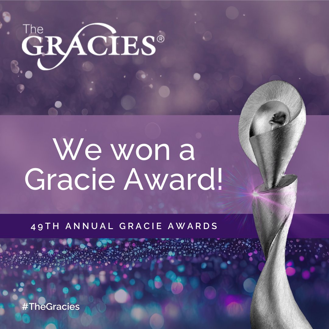 Honored to receive 2 Gracie Awards for Talk Show - Entertainment and for our amazing co-head writer, Nik Robinson 💜 Thank you @allwomeninmedia! #TheGracies