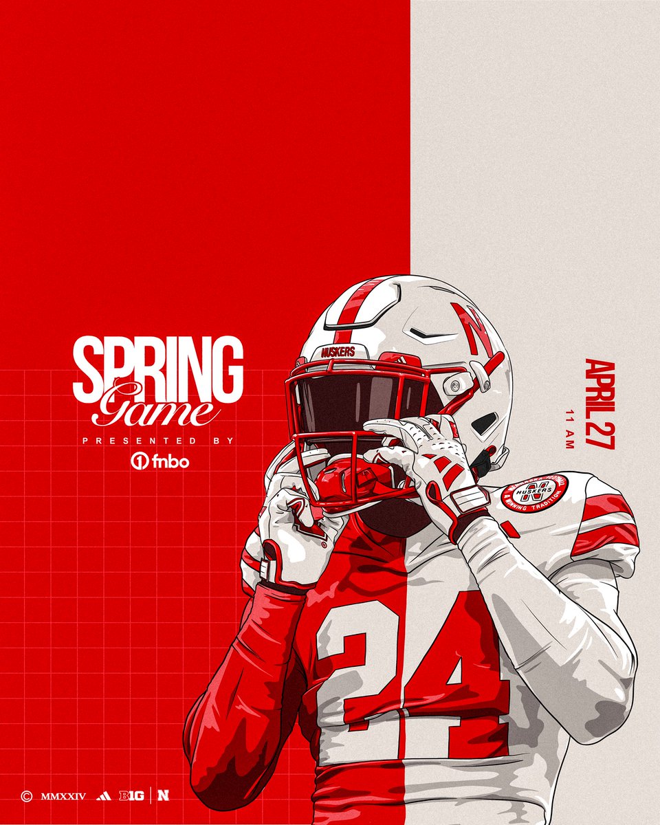 🚨Our annual Spring Game presented by @fnbo is officially one month away!🚨 🔗 𝗧𝗶𝗰𝗸𝗲𝘁𝘀: go.unl.edu/springgame24 #GBR x #WhatsNExt!