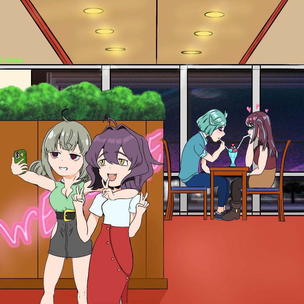 Sel1ux's tweet photo. Cita doble ❤️
Double date ❤️

#mahoushoujoniakogarete 
#魔法少女にあこがれて #GushingoverMagicalGirls #mahoako #mahoako_anime #MagiaBaiser #anime #anime2024 #waifu #UtenaHiiragi #matama #AragaKiwi #anemonemo #akoyamatama #animeecchi https://t.co/xJU5A7OAID
