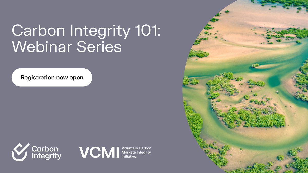 Next Weds, 4/3: Join @wearevcmi for the 2nd installment of their Carbon Integrity 101 webinar series, which invites companies from around the world to learn how to make Carbon Integrity Claims to accelerate global #netzero. Register: zoom.us/webinar/regist…