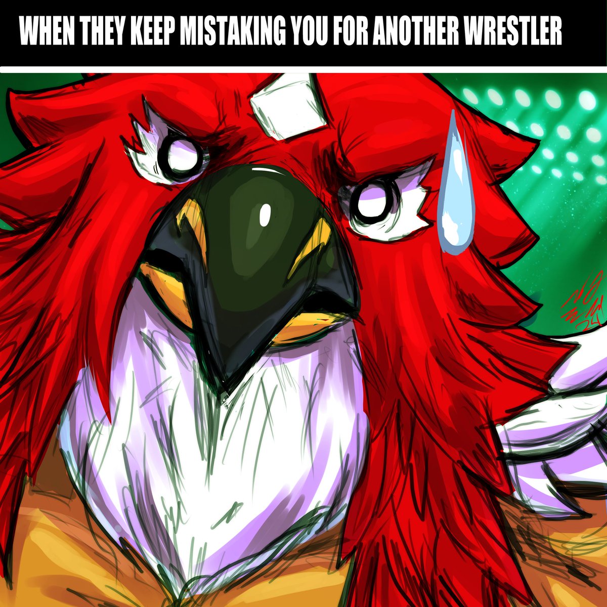 How people see Tizoc / How MARCO RODRIGUES sees Tizoc: #FoghornLeghorn  #GAROU #SNK #FatalFury, image size:1200x1200