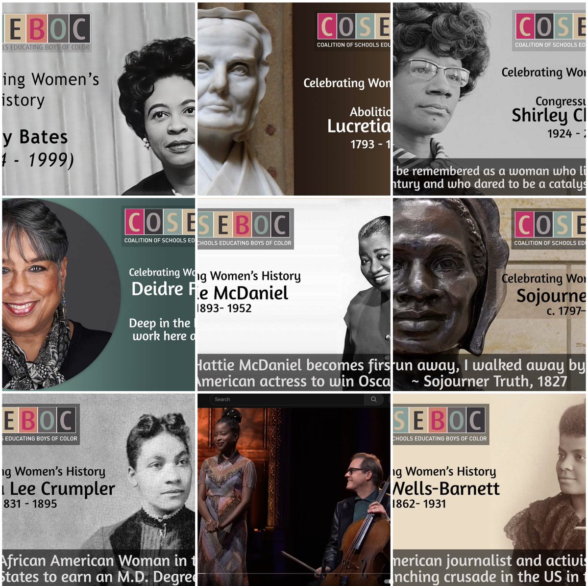 Our March eNews is a celebration of Women’s History, underscoring how we could not do this work at COSEBOC without our partners. So today we set a framework of gratitude for these pillars of our organization, and the many others prior to their time.  conta.cc/4aqiFwy