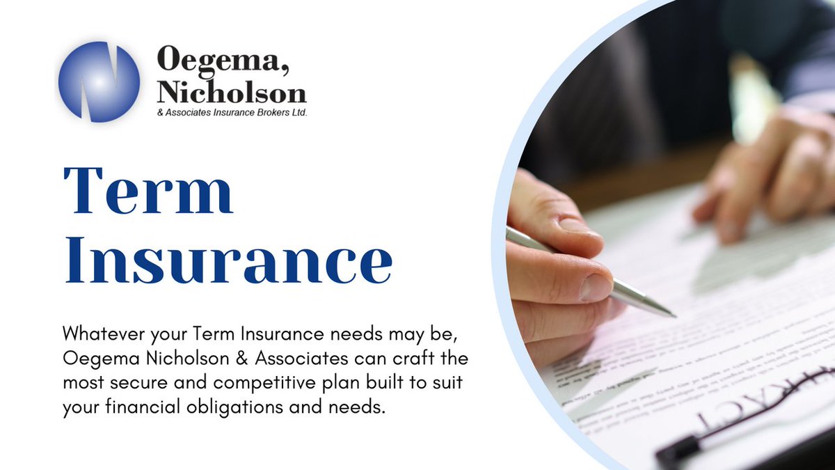 Securing your family's future starts with choosing the right #TermInsurance 🙌 

#OegemaNicholson can craft the most secure and competitive plan built to suit your financial obligations and needs.

Get in touch with us for advice: bit.ly/3wl6Too