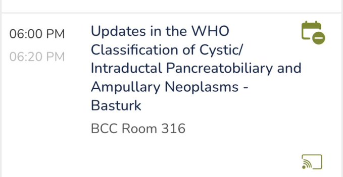 Don't forget to join us for an exciting session on 'Updates in the WHO classification of cystic/intraductal pancreatobiliary & ampullary neoplasms'! The Pancreatobiliary Evening Specialty Conference starts at 6 pm, BCC room 316 #USCAP2024 @TheUSCAP