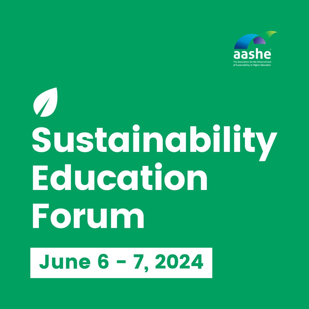 🔥 Just announced! The 2024 Sustainability Education Forum opening session will be 'Teaching at Twilight' w/ Prof. Ahmed Afzaal! 🌌 Join us 6/6-6/7 as we examine how we must fundamentally change how we live, teach & lead. #AASHE #SustainabilityEducation aashe.org/calendar/sef-2…