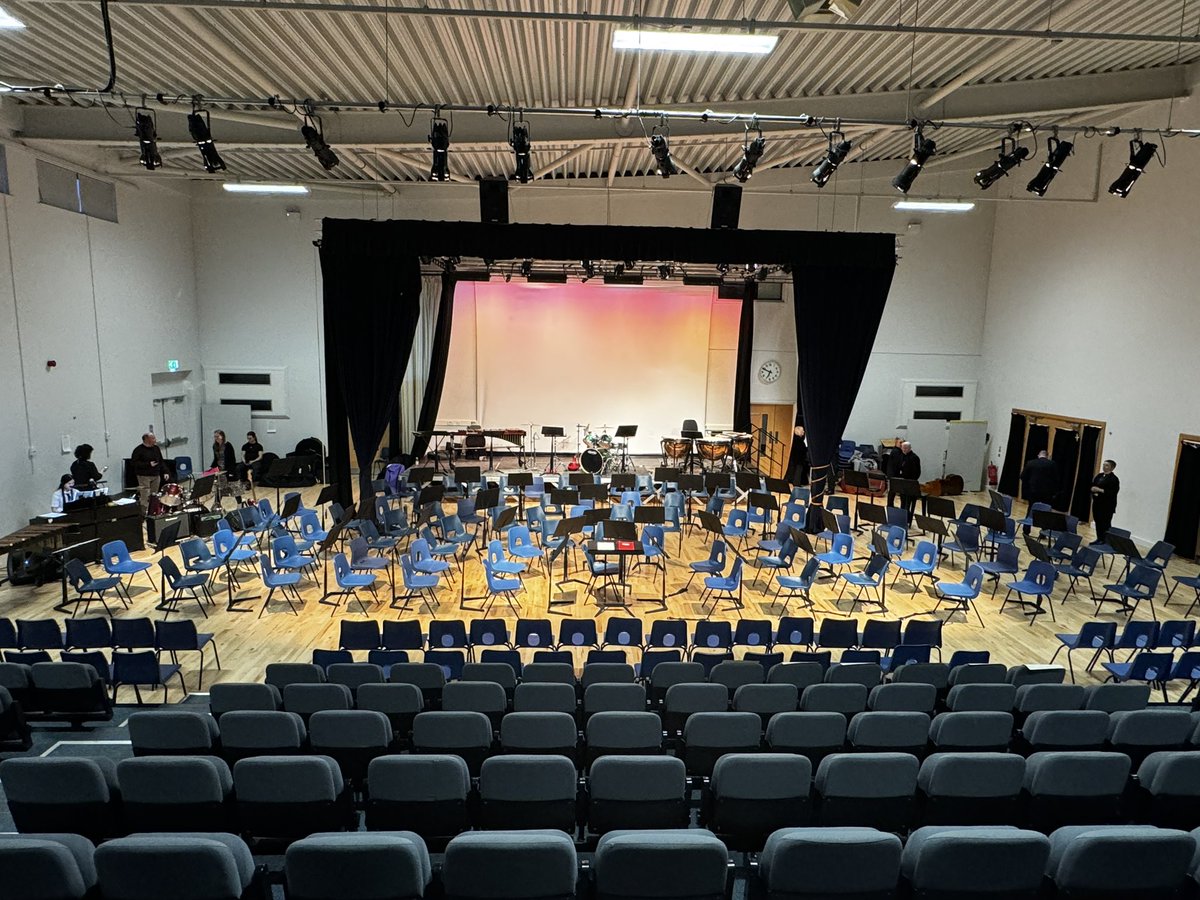 The stage is set for the final evening of our @midgov Festival of Music! Tonight it's All Things Strings with our Training and Senior Orchestras, guitar Ensemble, and some soloists! 🎻🎶🤩 @mideduteam #MidlothianMusicMatters