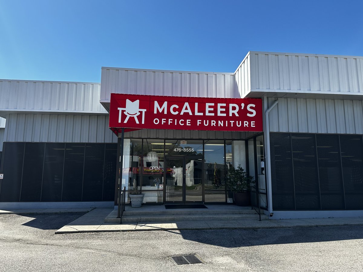 McAleer's Office Furniture Company, Inc. has been a longtime customer of ours!

The new awning came out great! Be sure to check out their store for all your office furniture needs!

Life is better in the shade.
