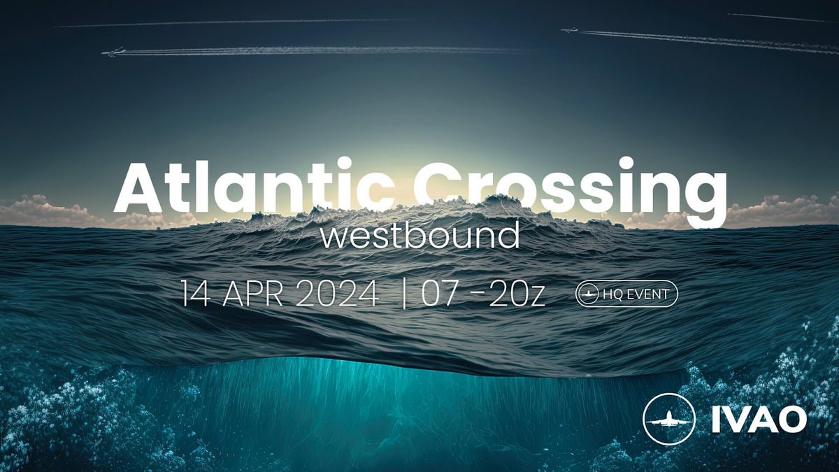 ¡Nuestro tradicional evento Atlantic Crossing ya está aquí! Cada día, miles de aviones surcan los cielos sobre el Océano Atlántico Norte a lo largo de una de las rutas más transitadas de Europa a América del Norte ✈️ Descubre toda la info aquí👉🏻l.ivao.es/atcr