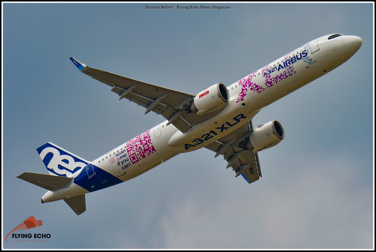 FLYING ECHO PHOTO MAGAZINE AIRBUS A321 NEO XLR @salondubourget @Airbus