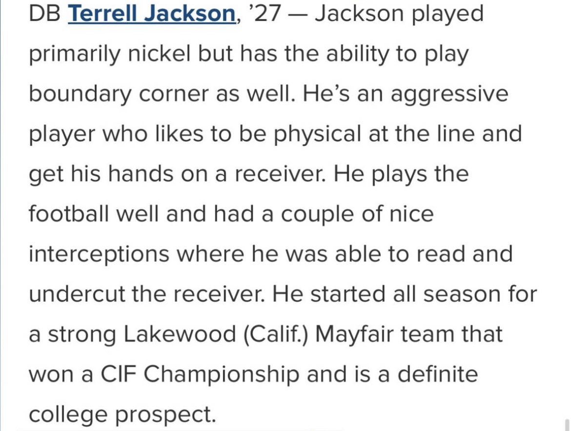 Once again I would like to thank @GregBiggins for the write up from the showdown 7on7 series @247Sports @247recruiting @LacedfactDreams @CoachTroop3