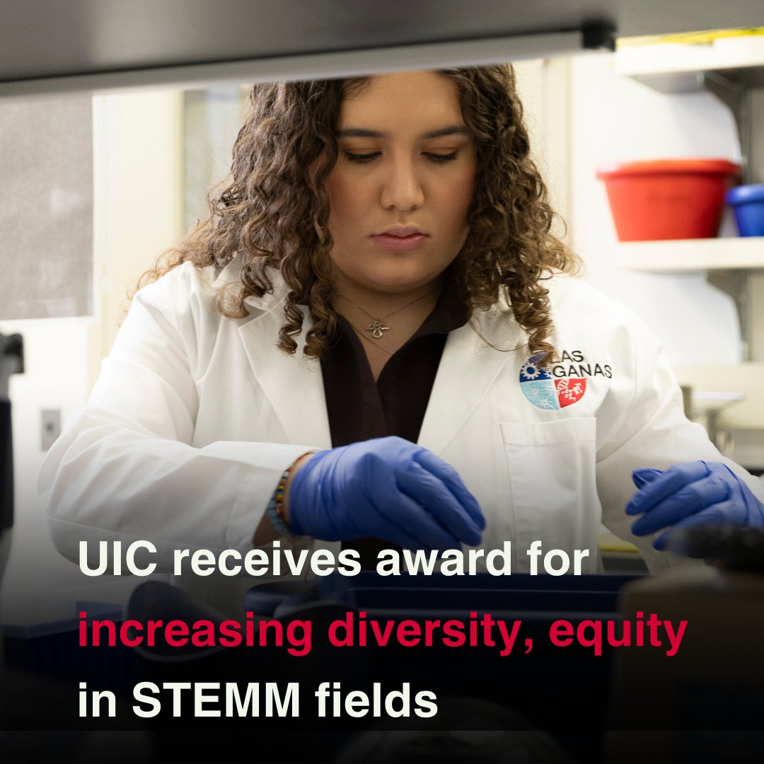 Out of 10 academic institutions, the National Institute of Health recognized UIC for its commitment and improvements to addressing disparities in the research workforce. Read the full story: loom.ly/5-WGqEY #UICProud #STEMM #UICSTEMM #UIC #UICResearch #health #NIH