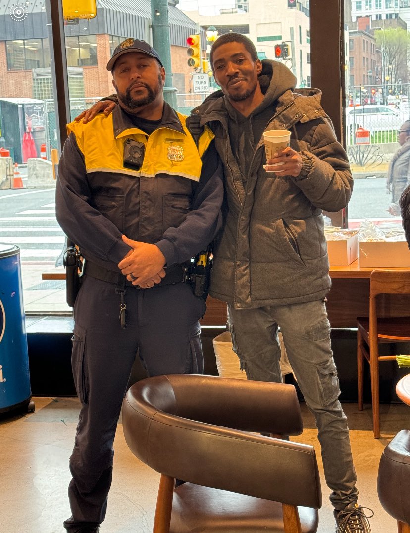 6th district officers participating in the March Coffee with a Cop! 
801 Market street.