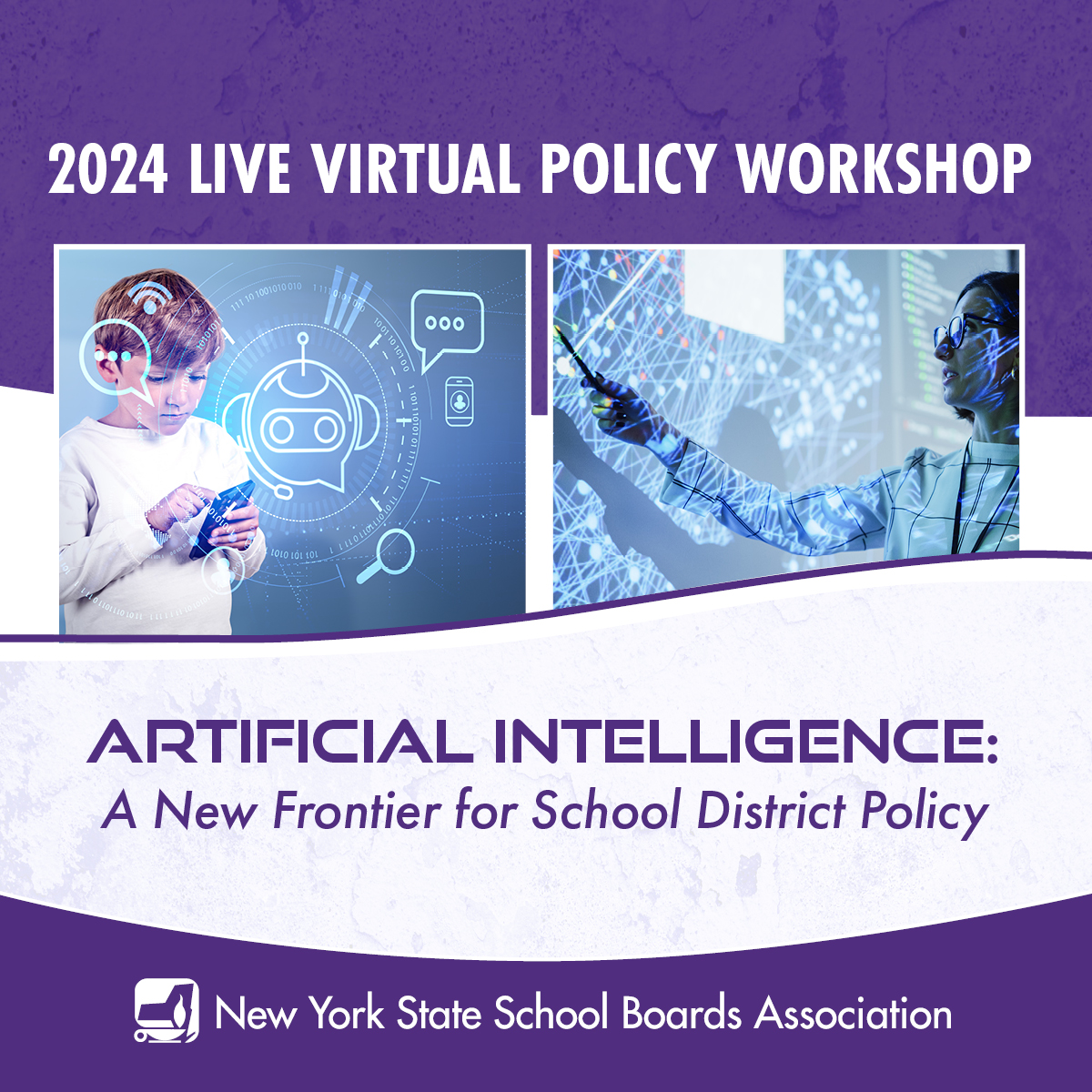 Join us May 8 for our 2024 Live Virtual Policy Workshop and learn how districts should properly write and implement policies on artificial intelligence 🤖💻 Register today! ow.ly/4Fuj50R2zmq