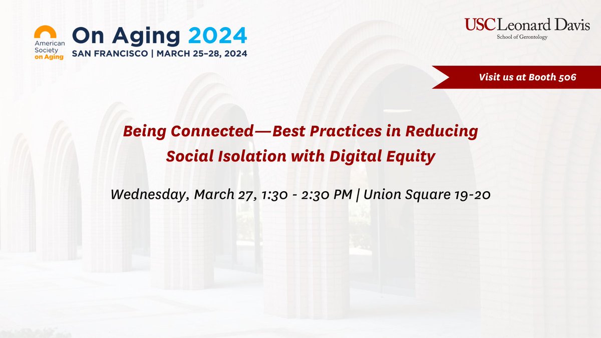 PhD candidate Sheila Salinas Navarro (@ssalinasnavarro) and other experts will explore recently piloted programs aimed at reducing social isolation to digitally excluded communities. @ASAging #OnAging2024 🗓️ 1:30pm at Union Square 19-20