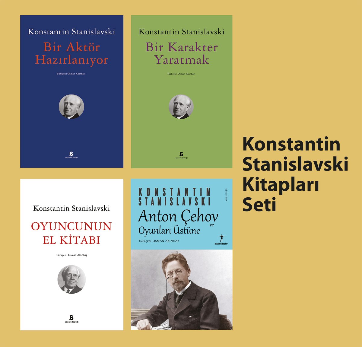 Agora'da Konstantin Stanislavski kitapları seti % 50 indirimle agorakitapligi.com sitesinde: agorakitapligi.com/konstantin-sta…