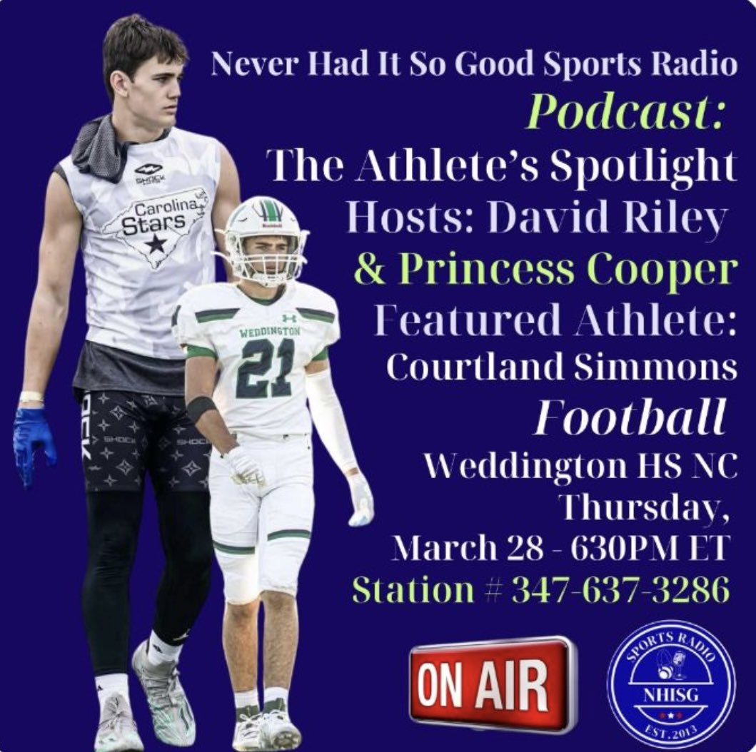 Thursday 6:30PM EST 📞 347-637-3286 Never Had It So Good Sports Radio Show @CourtlandSimmo1 @Dabigman41 @duckontheloose1 @NeverHadITRadio