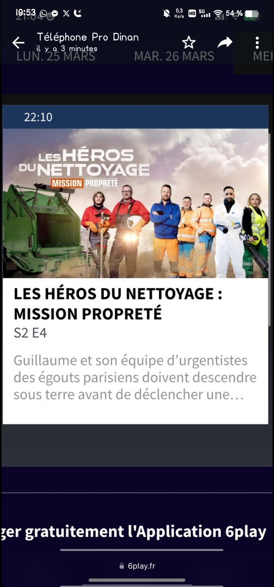 Ce soir à partir de 21h venez découvrir le travail des #egoutiers de #paris (#curage collecteur et la permanence des #egouts) sur #6ter. Plutôt sensationnelle et pédagogique. Ça a le mérite d'exister, #assainissement