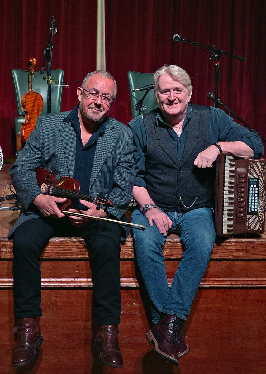 Last Friday I saw three members of the @TransatSessions band and tonight it's two more stalwarts of the Scottish Folk scene with @hielandcoo (Phil Cunningham) and Ali Bain @wiltshiremusic