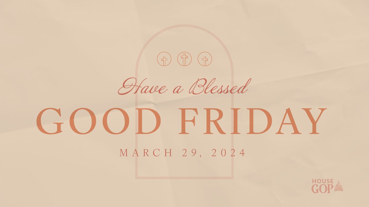 Wishing you and your family a blessed and peaceful #GoodFriday.