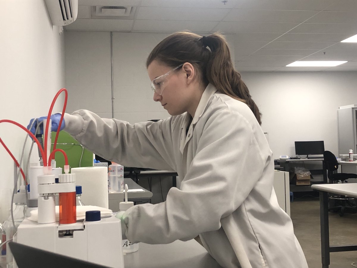 For National Co-op and WIL Day we're shining a spotlight on Megan, a @DalhousieU student that's been with us for 3 months. 

We're happy to provide her with the lab experience she needs to learn about the battery industry and what we're doing to make it sustainable.

#FutureofWIL