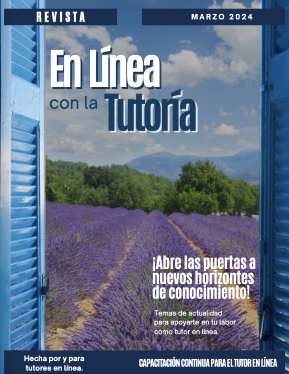 Saber_IMSS's tweet photo. ¡Atención👩🏽💻 #DocentesIMSS y tutores en línea! 🌟
📚 Te invitamos a leer el tercer número de la revista digital "En línea con la tutoría"👇🏾https://t.co/RmczfcRRhl https://t.co/5QexxWnUbh