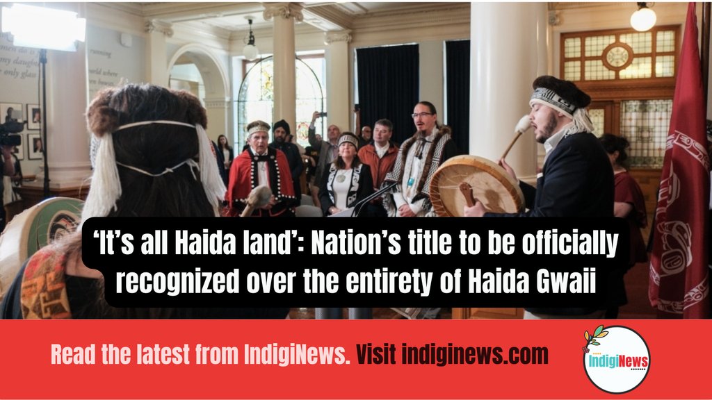 A new draft agreement with the province lays out the groundwork to transition governance and jurisdiction over more than 10,000 square km of territory indiginews.com/news/haida-nat… Story by Julie Chadwick (@JulieHChadwick)