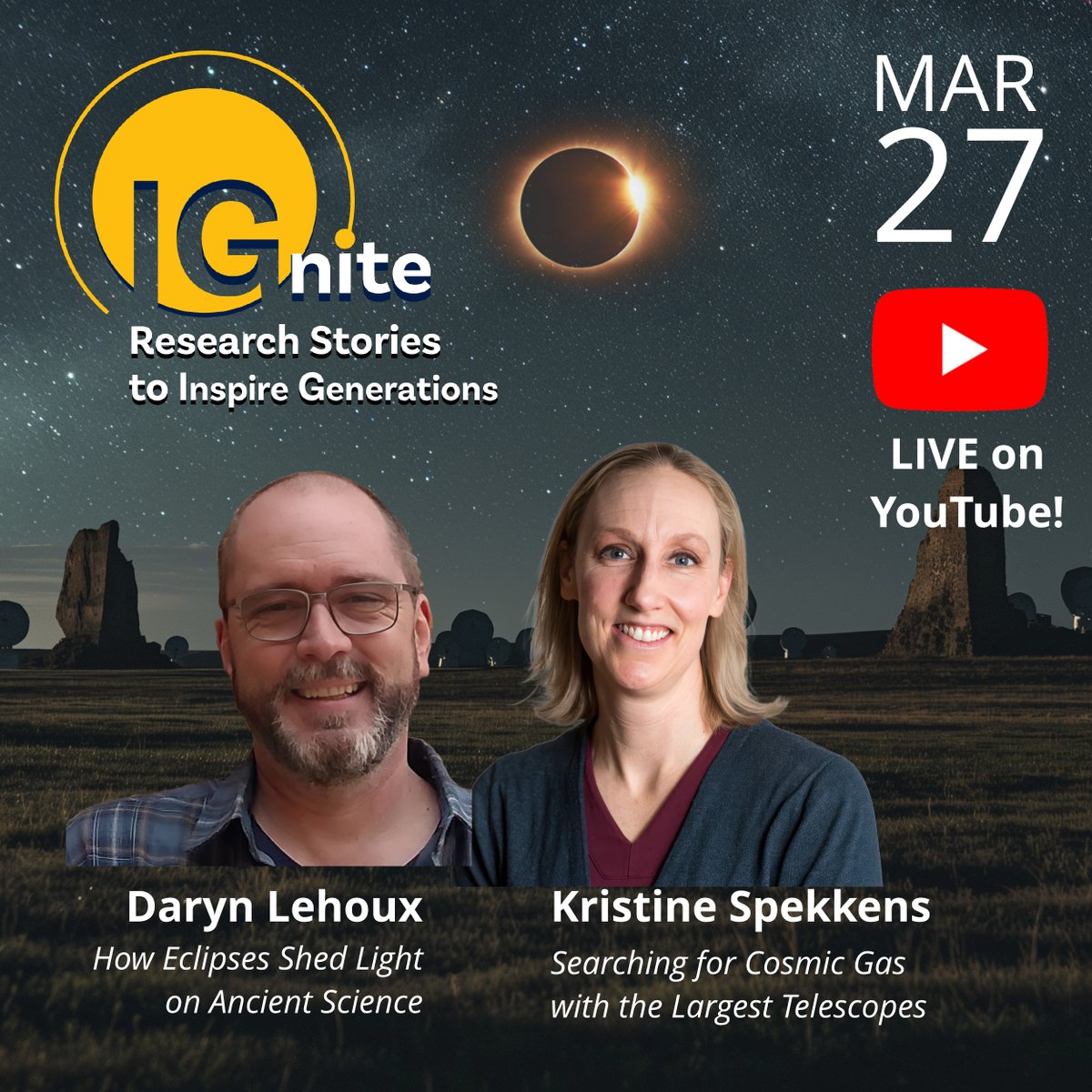 Can't make it to tonight's IGnite event? Tune in to the live stream at 6:00 PM to hear these inspiring stories of research and discovery at <a href="/queensu/">Queen's University</a> 
youtube.com/live/gH3iD6Xn6…