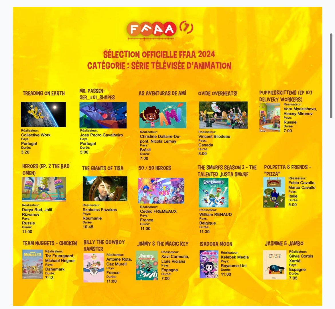 Jimmy and the Magic Key, a la selecció oficial del FFAA de Costa d’Ivori! L’animació no coneix de fronteres!