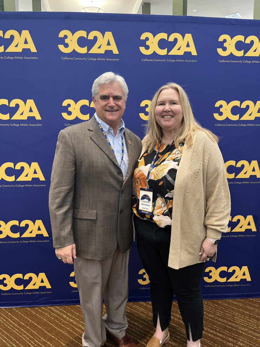 CATA_D8's tweet photo. Jamie Adams, AD at Gavilan College &amp; FWATA GAC Chair spent the morning at 3C2A. Ron Nocetti, CIF State Commissioner, advocated for ATs speaking on the importance of having certified ATs in all high schools &amp; that you if you can’t afford an AT, then you can’t afford athletics! https://t.co/OU0WJZzpcM