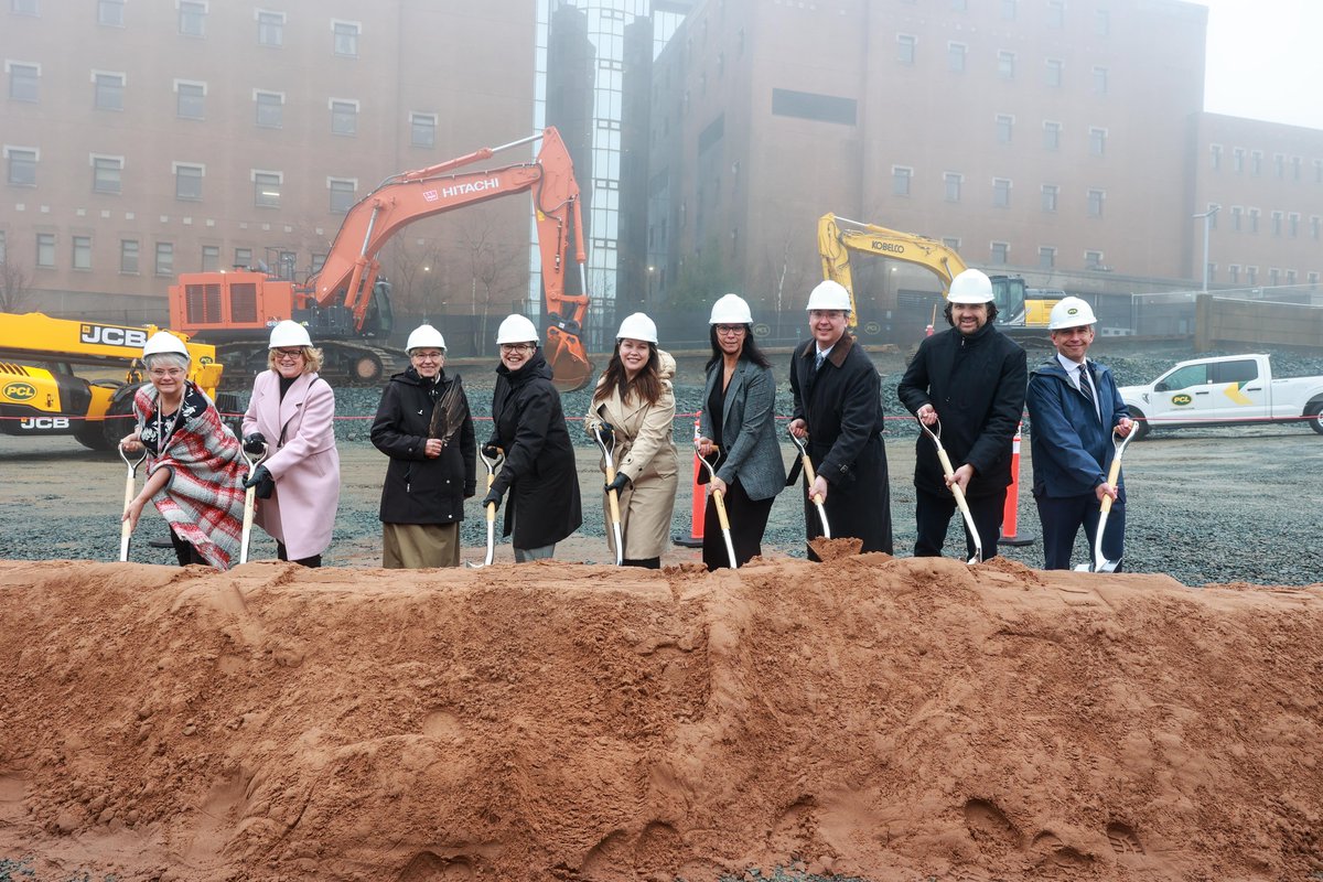 BuildNovaScotia's tweet photo. Health and Wellness Minister Michelle Thompson broke ground today on the largest healthcare infrastructure project ever considered in the history of Nova Scotia. Work has started on the QEII Halifax Infirmary Expansion Project with heavy equipment, site trailers and fencing now in place. Construction of a new emergency department entrance and renovations to the ambulance entryway will start first.

(Photos courtesy of Communications Nova Scotia)

@PCLConstruction, @nsgov, @nshealth, @HealthNS