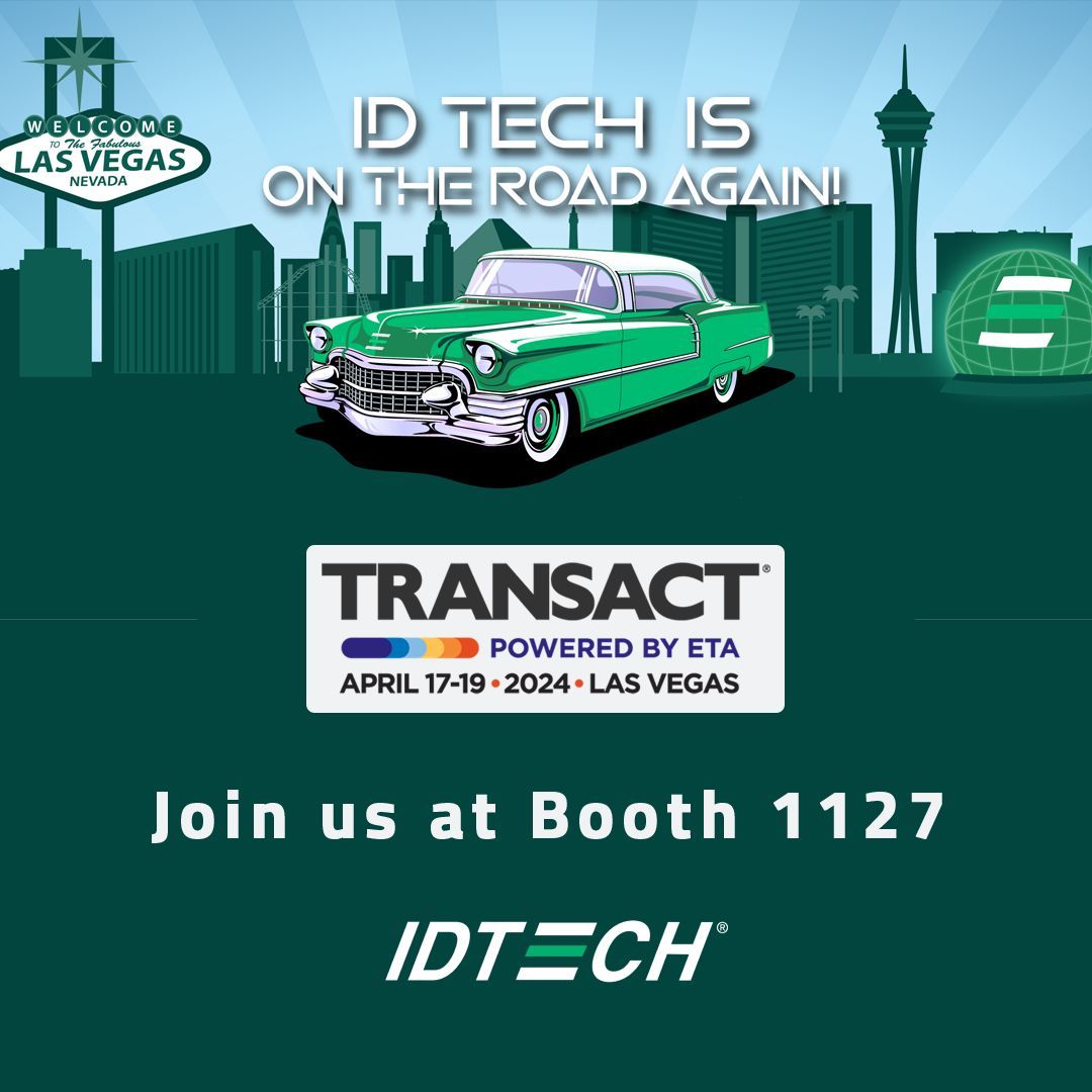 idtechproducts's tweet photo. We are thrilled to announce our participation in the ETA TRANSACT Show, from April 17th to April 19th in Las Vegas! Join us at Booth 1127, where we'll showcase our payment products and software services. @eta_transact
#ETATRANSACT #TRANSACT2024
#WeAreIDT #IDTECH #PaymentSolutions https://t.co/TGLOewrZEy