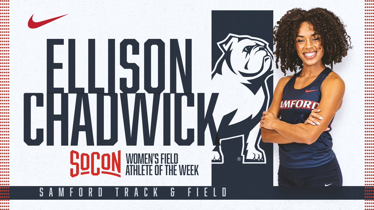 🏅 SoCon Women's Field Athlete of the Week 🏅

Congrats, Ellison 👏

#AllForSAMford