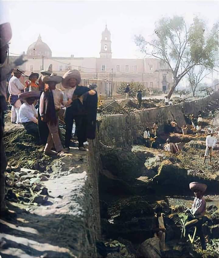 VictorSanoro's tweet photo. El tradicional barrio de San Juan de Dios años atrás. #GDLAntigua 
¡Fantástica imagen! 📷 
🎨 #acolor https://t.co/OCCKhp264e