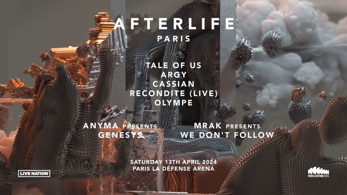 Anthony65703203's tweet photo. Hello à tous ! 

Je revends plusieurs places pour Afterlife à Paris La Défense Arena, 📆 le samedi 13 avril à 100€ / place. 

Plus d’infos en MP 😊 remise en main propre sur Paris possible. https://t.co/yMWQb3QfRA