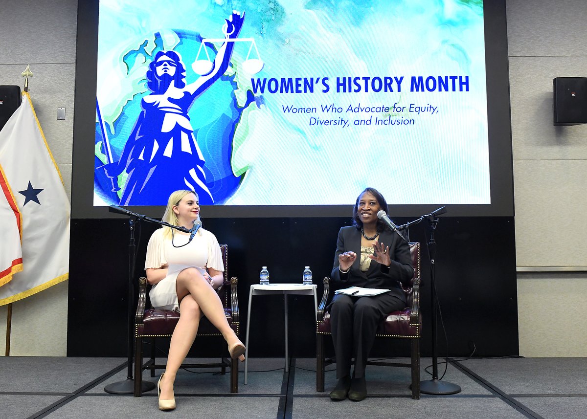 Hon. Judge M. Tia Johnson, a member of the U.S. Court of Appeals for the Armed Forces, recently joined NGA as a guest speaker at an internal #WomensHistoryMonth event, where she focused on her personal story and career as an African American female in the military.
