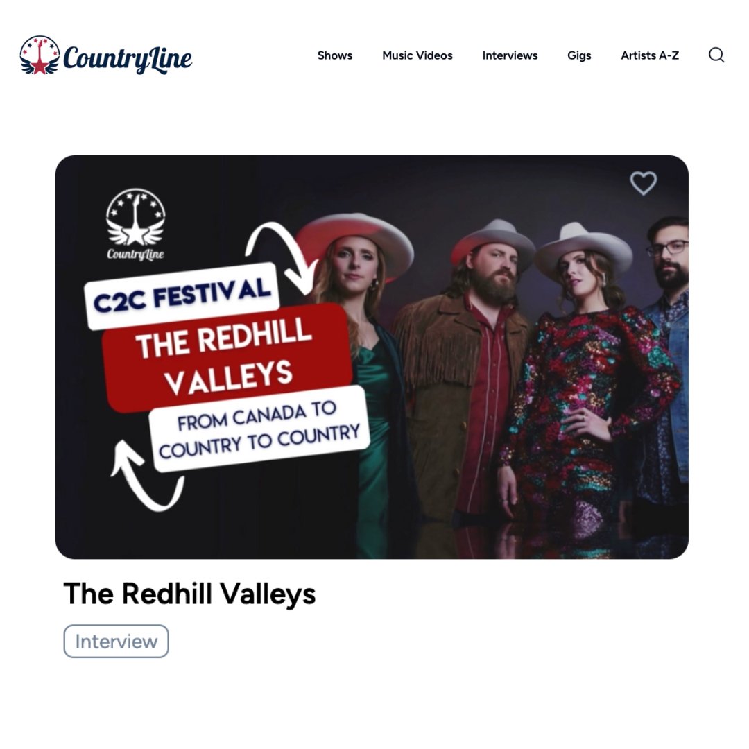 Check out this incredible interview with @theredhillvalleys and @countrylinetv from their last trip to the UK! 🇬🇧 ❤️

Watch now: countryline.tv/episodes/epis_…