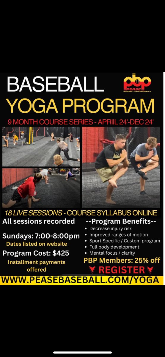 RosieGlowYoga's tweet image. As an athlete, when you lose your balance, you lose control and therefore become less precise and effective. Work on your balance! This will be the focus of month 1 of our new baseball yoga program. @lokationnation #yoga #yogaforathletes @PeaseBaseball