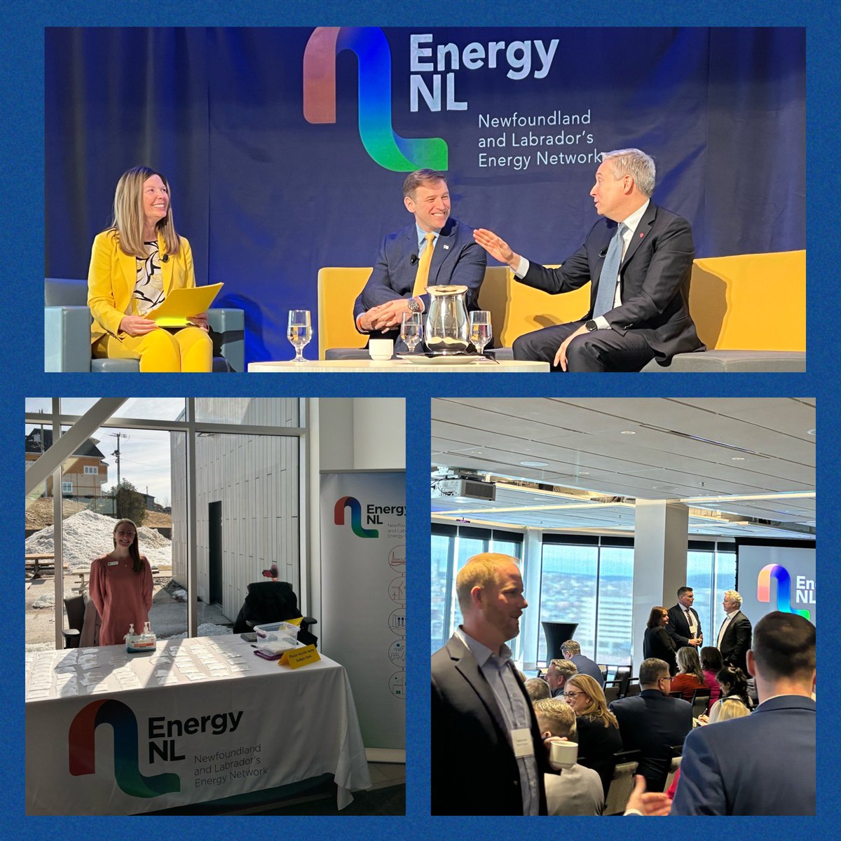 Today, Energy NL CEO Charlene Johnson was pleased to host Andrew Furey, Premier of NL & Minister François-Philippe Champagne for an important discussion on our energy sector, the economy, & 🇨🇦’s partnership with the 🇺🇸. @charlene5791 @PremierofNL @FP_Champagne #WeAreEnergyNL