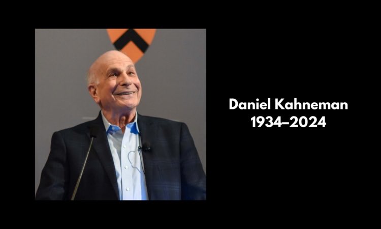 Sorry to hear of the passing of #DanielKahneman A great thinker May he rest in peace