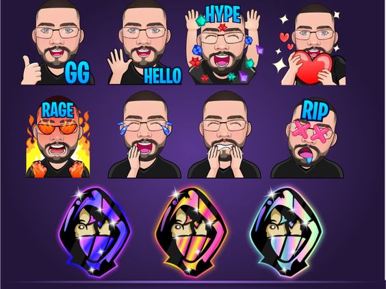 Take a look at these newly crafted Emotes I've designed.If you are interested in having them made for your client,feel free to reach out to me a direct message or checkout our website. logocyoher.com #graphicdesigner #logodesigner #emotes #logoanimation #banner