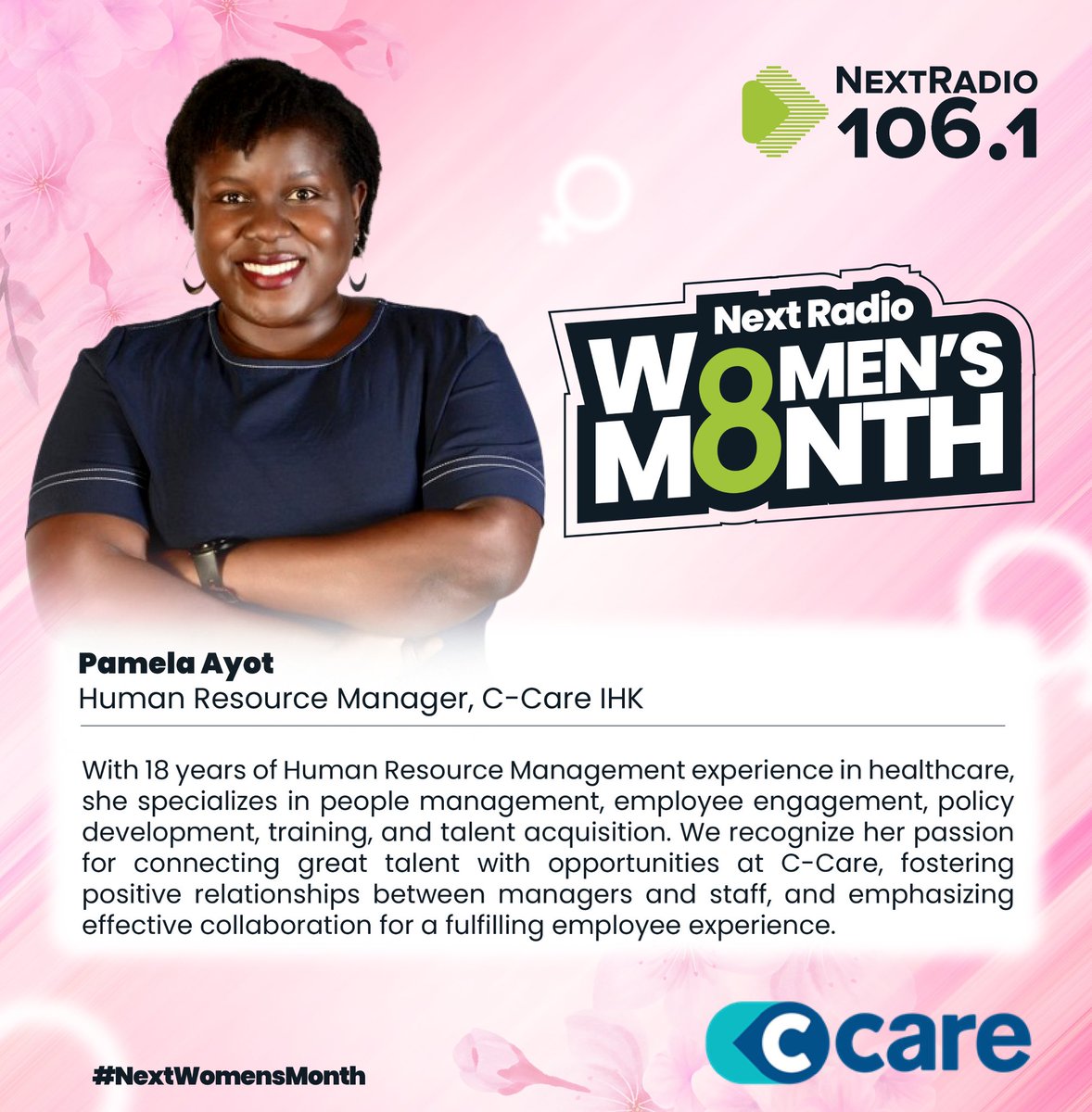 Next Radio 106.1FM (@nextradio_ug) on Twitter photo "Behind every remarkable achievement is a person of extraordinary dedication and resilience."
As we enjoy this beautiful Womenβs Month, we continue put spotlights on amazing change. Ms. Pamela from <a href="/C_Care_Uganda/">C-Care Uganda</a>, we celebrate you and here is the reason why π
#NextWomensMonth "Behind every remarkable achievement is a person of extraordinary dedication and resilience."
As we enjoy this beautiful Womenβs Month, we continue put spotlights on amazing change. Ms. Pamela from <a href="/C_Care_Uganda/">C-Care Uganda</a>, we celebrate you and here is the reason why π
#NextWomensMonth