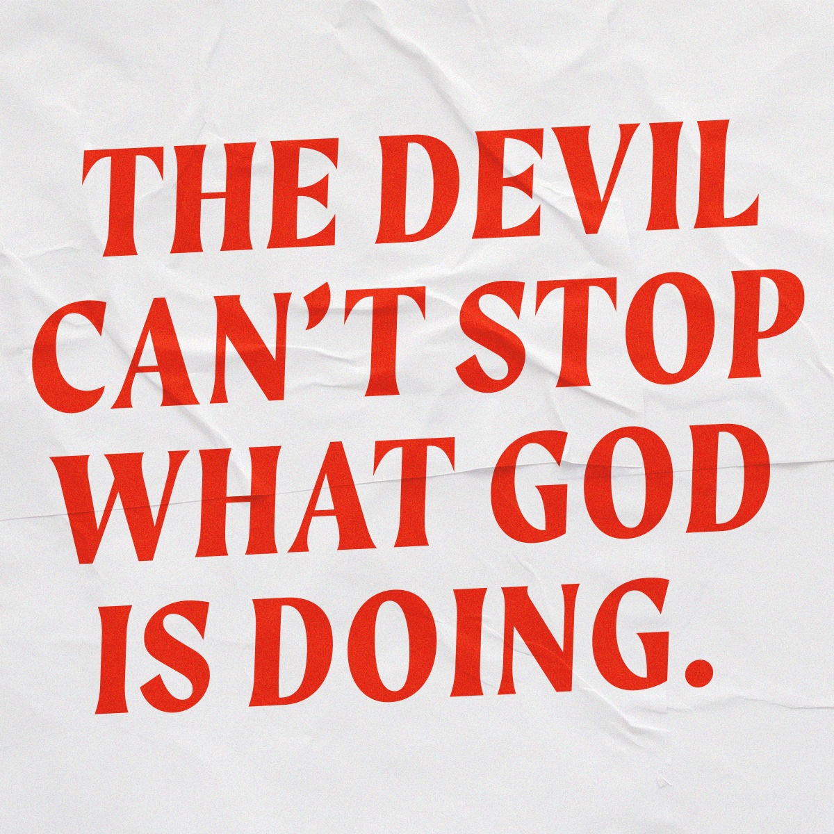 God is working on your behalf. He will never let you down.