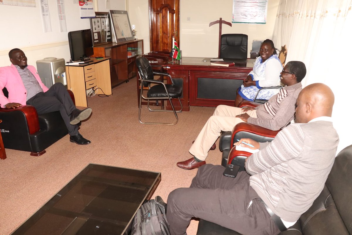CoPK Programme Director and Officers from the National Counter Terrorism Centre paid a courtesy call to the office of Vihiga County Commissioner. They deliberated with the Deputy County Commissioner, present, on revamping of CAP so as to align with revised NSCVE.