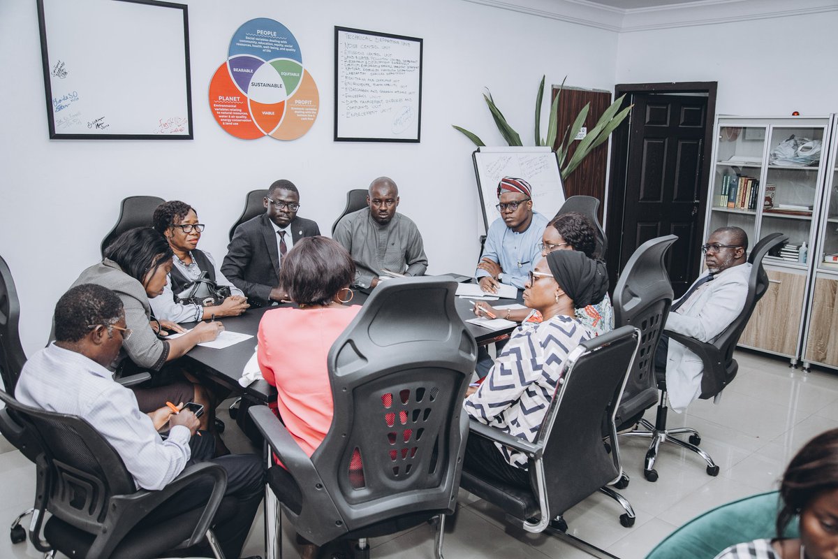 Today, the Representatives of the UNILAG Air Quality Monitoring Research Group (AQmrg), led by Prof. Rose Alani, visited LASEPA HQ, Alausa, Ikeja. The delegation which included Mr Deo Okure from Makerere University, Uganda was received by the GM LASEPA; Dr. Babatunde Ajayi.