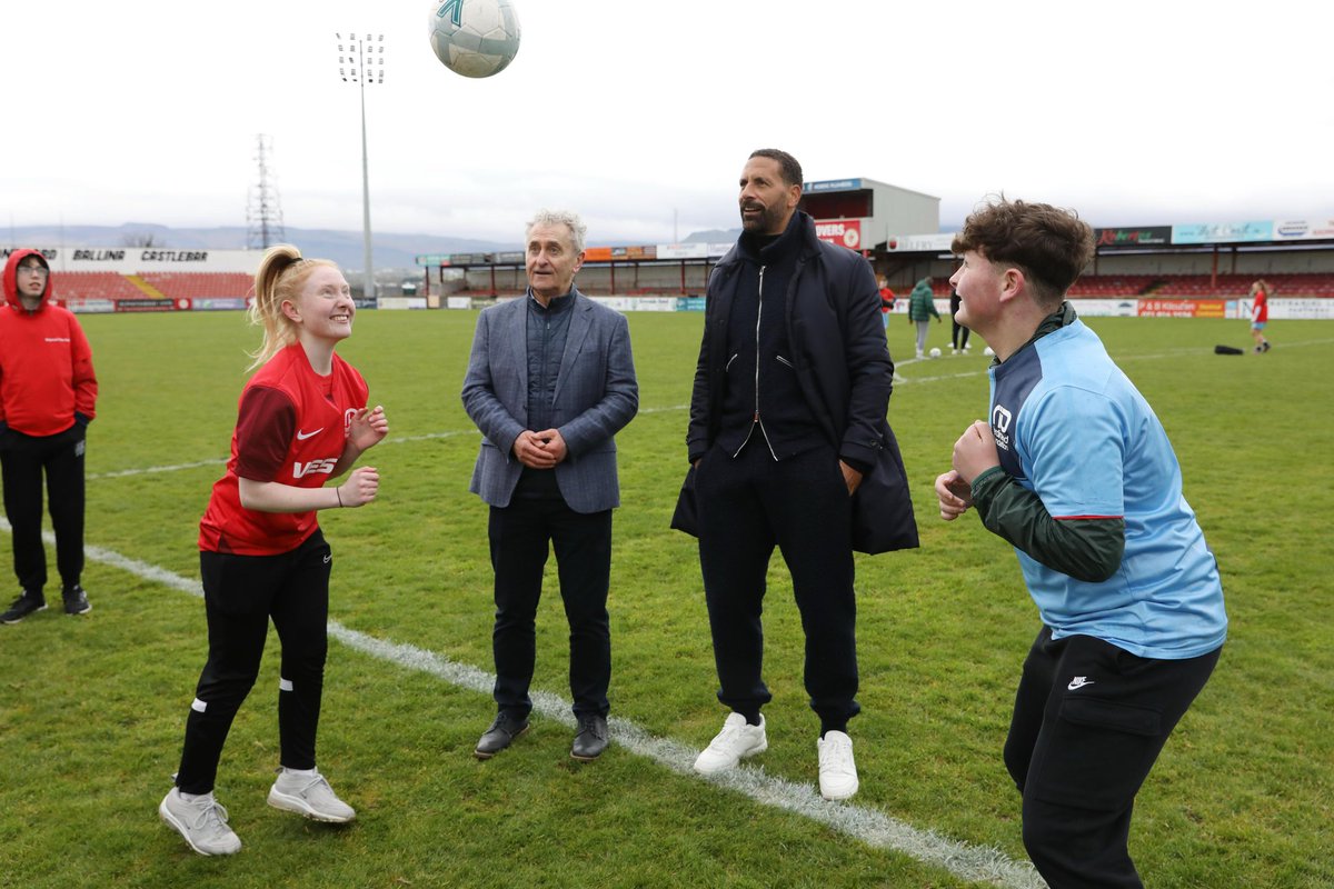 OpenStrategic's tweet photo. An incredible day @sligorovers: @FundforIreland &amp; the @riofoundation went #BeyondTheBall as part of the IFI's Communities in Partnership Programme (CiPP). @rioferdy5 and @ShaneFilan were on hand to help out too... https://t.co/Wca4NlrHOg https://t.co/6FhaDKtmqJ