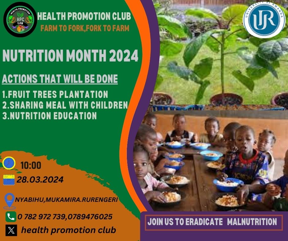 To day @hpc_2023 #Nutritionmonth  actvities occur at #Rurengeri #Mukamira @NyabihuDistrict .Actions to be done are, planting Fruit trees,Sharing meal with Children and Nutrition Education.
@RwandaAgriBoard
@UR_CAVM
@Agri_Rwanda
@sylvaha
@Rwan