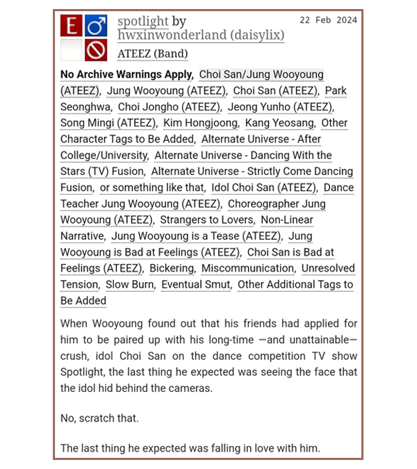 [ wsn au ] - spotlight 🔞 

ch. 5   

» moodboard by <a href="/cocopjms/">dee ⁷ is seeing bts ☆</a>

🔗: archiveofourown.org/works/53616352…